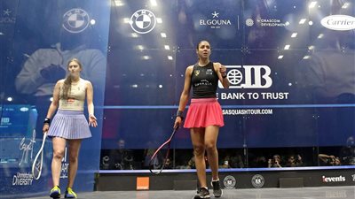 نجمة وادى دجلة هانيا الحمامي تتوج بلقب بطولة الجونة الدولية للاسكواش 2026