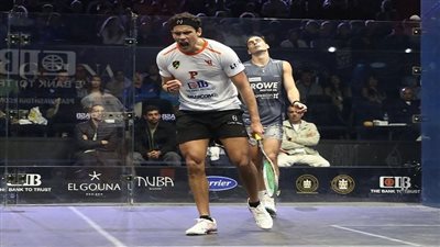 يوسف إبراهيم يتأهل لنصف نهائي بطولة الجونة الدولية للاسكواش