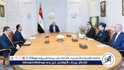 عاجل| السيسي يوجه بمواصلة العمل على تحقيق الاكتفاء الذاتي من السلع