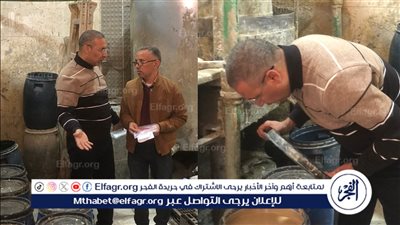 ضبط مصنع طحينة غير مرخص و300 كيلو فول سوداني ببني سويف (صور)