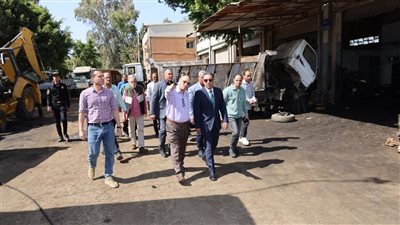 محافظ المنوفية يتفقد الأعمال الإنشائية لدار المناسبات بحي شرق ومنظومة العمل بشركة المنوفية لصيانة الآليات