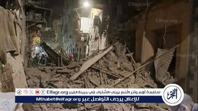 انهيار عقار بمنطقة العطارين بالإسكندرية ووصول الحماية المدنية لموقع الحادث