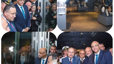محافظ الإسكندرية ووزير التعليم العالي يتفقدان معرض 20 عامًا من حفائر الشلالات