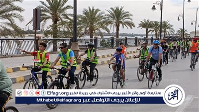 ماراثون دراجات لأعلام مصر احتفالًا بذكرى تحرير سيناء في بني سويف