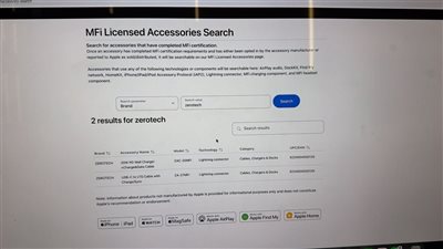 «زيروتك» تدخل منصة Apple العالمية.. أول شواحن مصرية تحصل على اعتماد MFi في الشرق الأوسط