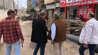 محافظ الدقهلية يتفقد أعمال تأهيل خط طرد محطة معالجة صرف صحي شرق المنصورة بشارع عبد السلام عارف