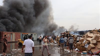 ارتفاع مصابي حريق مخازن “أبو حوا” بقليوب إلى 14 بينهم رجال حماية مدنية