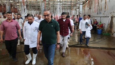 محافظ الجيزة يتفقد مجزرى المنيب والوراق للتأكد من جاهزيتها لإستقبال الأضاحى